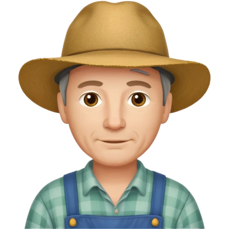 Puritan farmer male middle age emoji