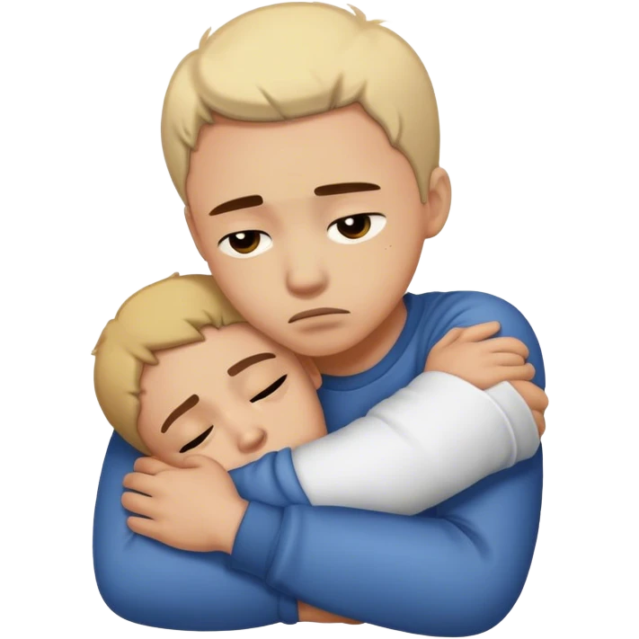 Sad hug emoji