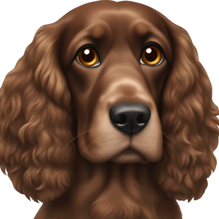 Brown, black, and ginger cocker spaniels  emoji
