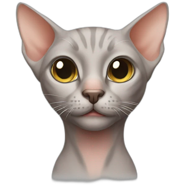 Hairless cat emoji