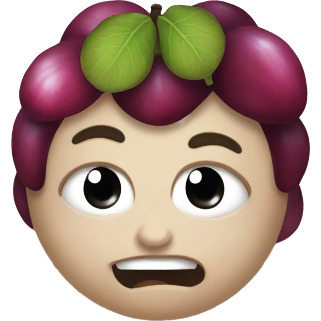 Mangosteen has a lovely chubby face emoji