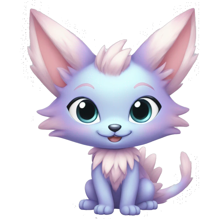Anthro-Pastel-Fur-Sona-Chibi-Shiny-Fakémon full body emoji