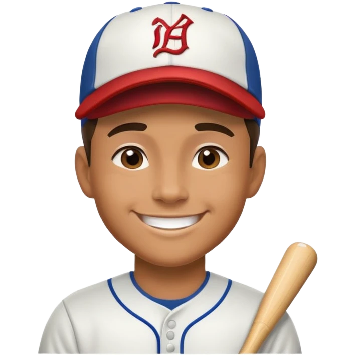 A baseball player saying thank you emoji