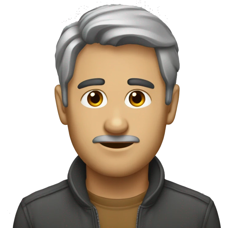 Толстый серый кот пританец emoji