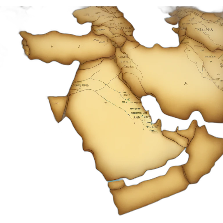 middle east map without palestine emoji