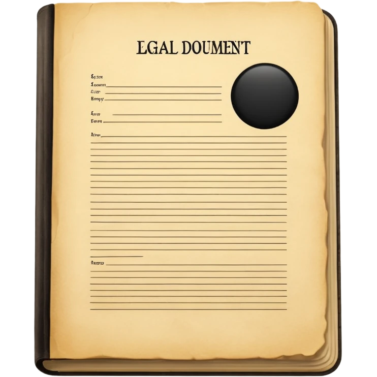 Courtroom Items, Legal Document – official case file or contract

 emoji