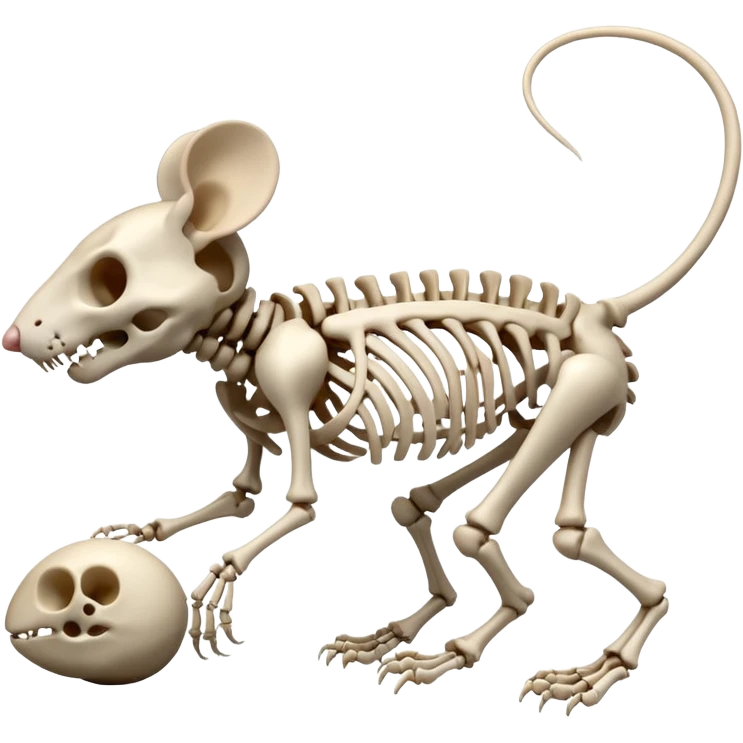 Mouse skeleton emoji