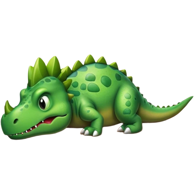 tired office dinosaur lying on the floor emoji