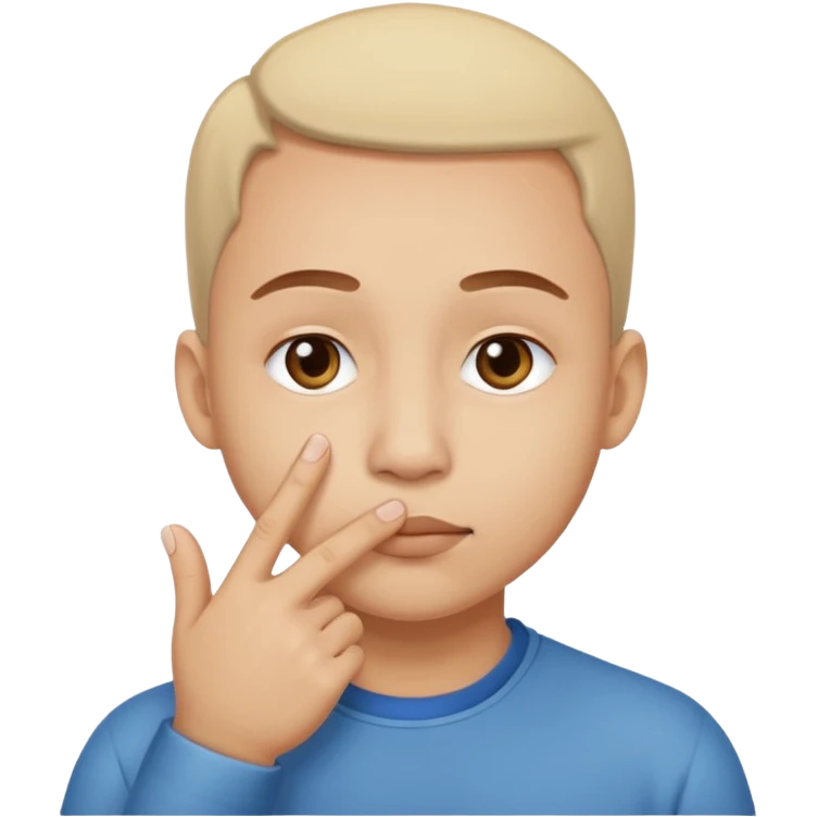 gesto de meter la nariz por los dedos mientras los dedos hacen un círculo. Así: 👌🏻 emoji