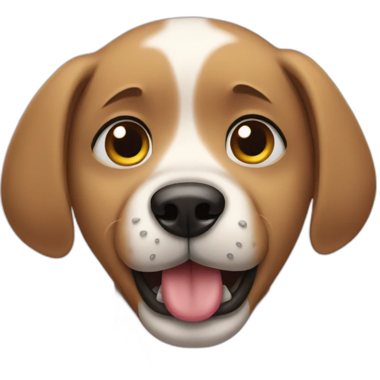Crying dog emoji