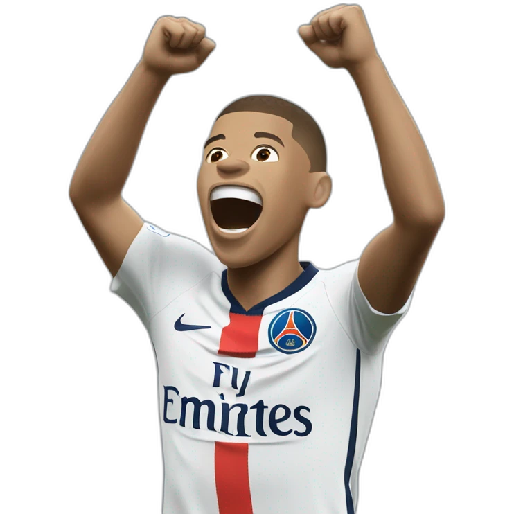 kylian mbappé celebrating emoji