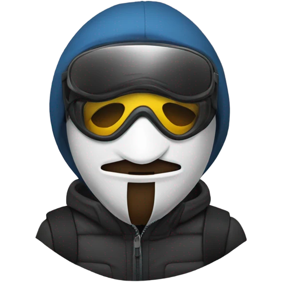 Guy Fawkes ski emoji