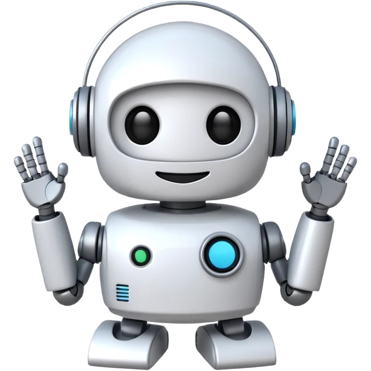 robot cartoon simple kid toy white innocent funny gudget friendly smiley round adorable musical emoji