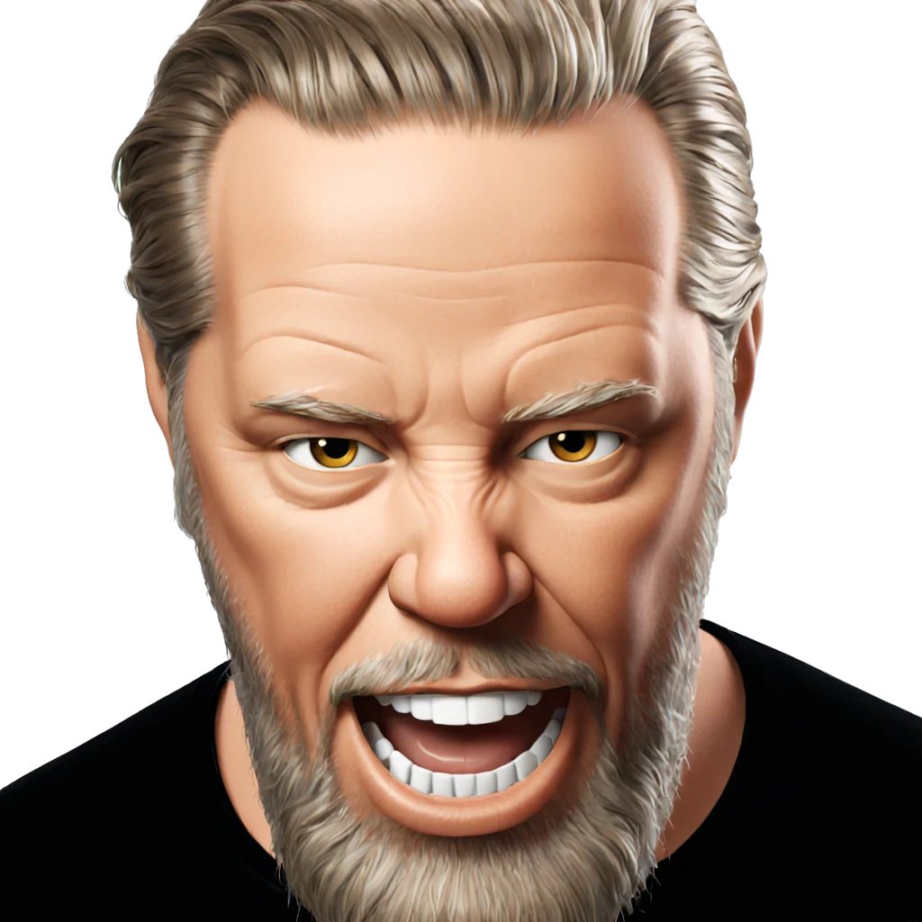 realistic portrait of bearded man emoji