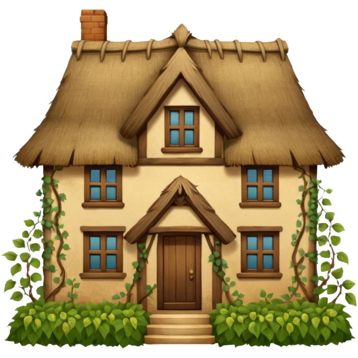 thatched house emoji