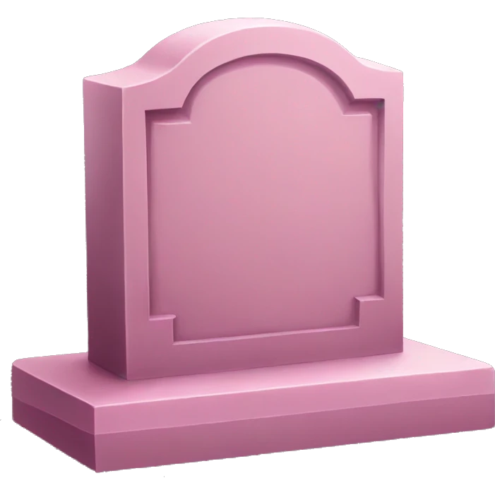 tombstone pink emoji