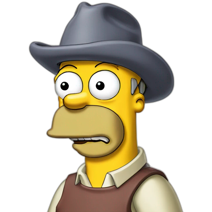 Homer Simpson een beer emoji