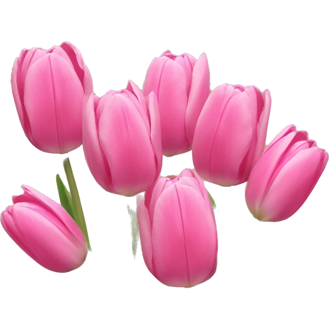 Pink tulips emoji