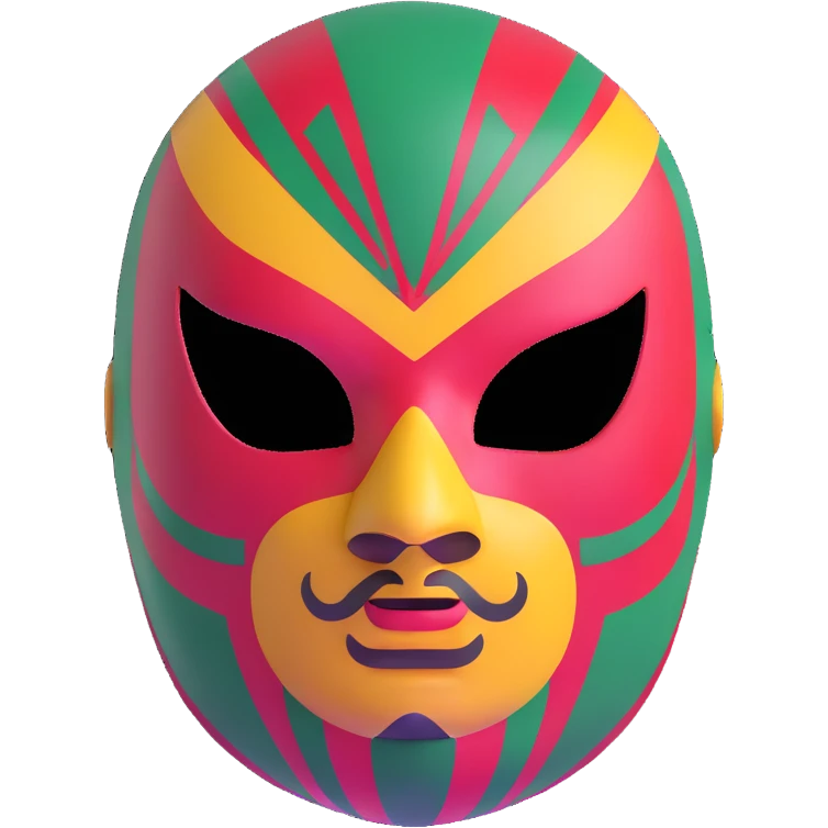vibrant mexican luchador mask emoji