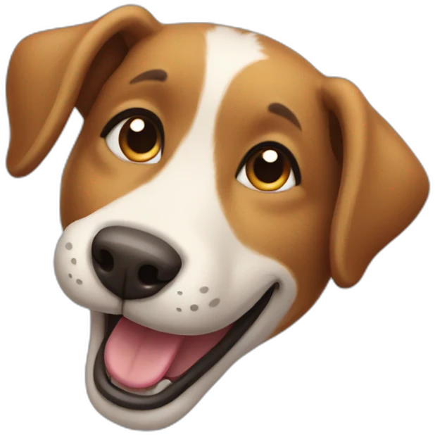 Dog smiling emoji