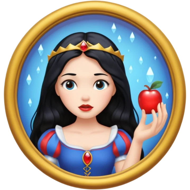 snow white magic mirror emoji