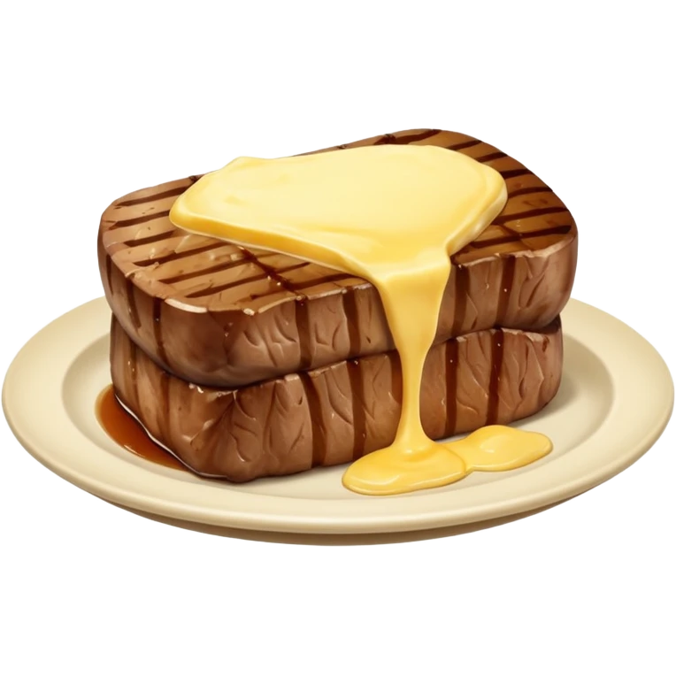 butter on steak with patato emoji