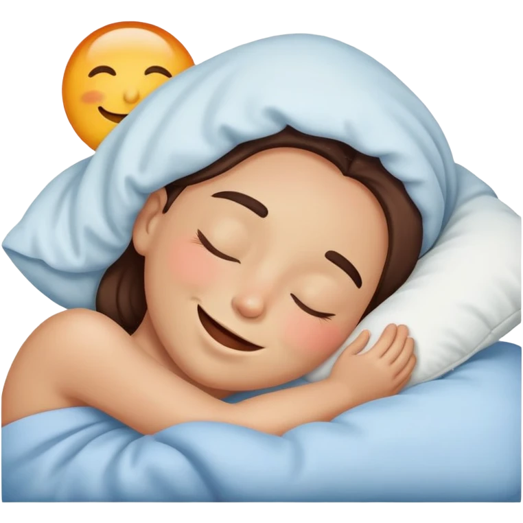 Smiley falls asleep and drools emoji