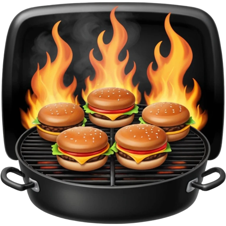 grilling burgers and rib ticklers emoji