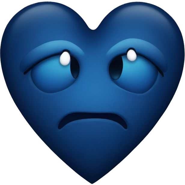 Dark blue heart emoji