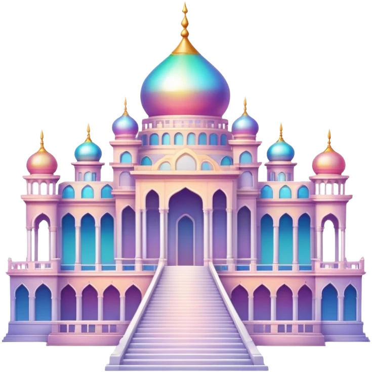 Epic divine legendary complex detailed iridescent gradients aesthetic-scenic palace emoji