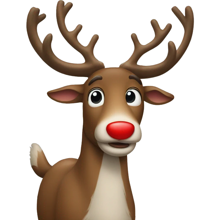 Red Nosed Reindeer emoji