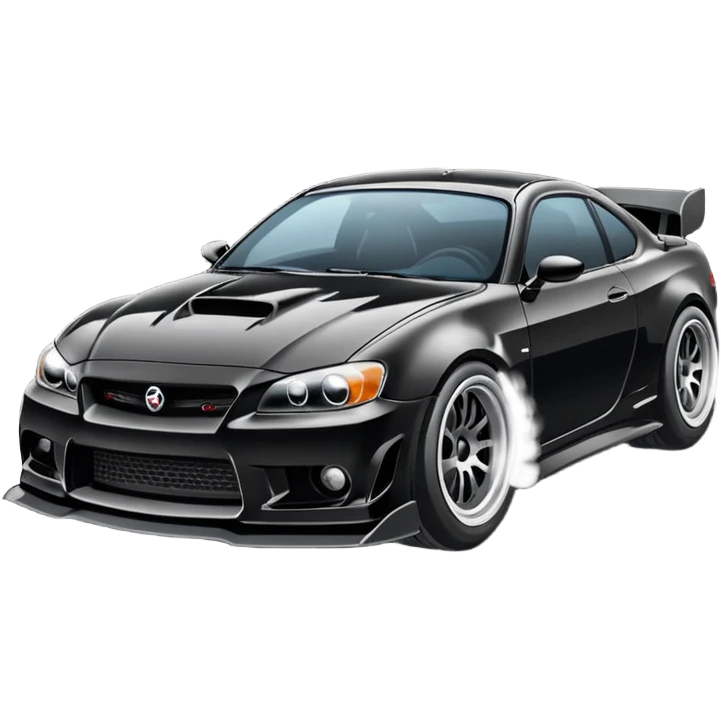 car drifitng on the road emoji