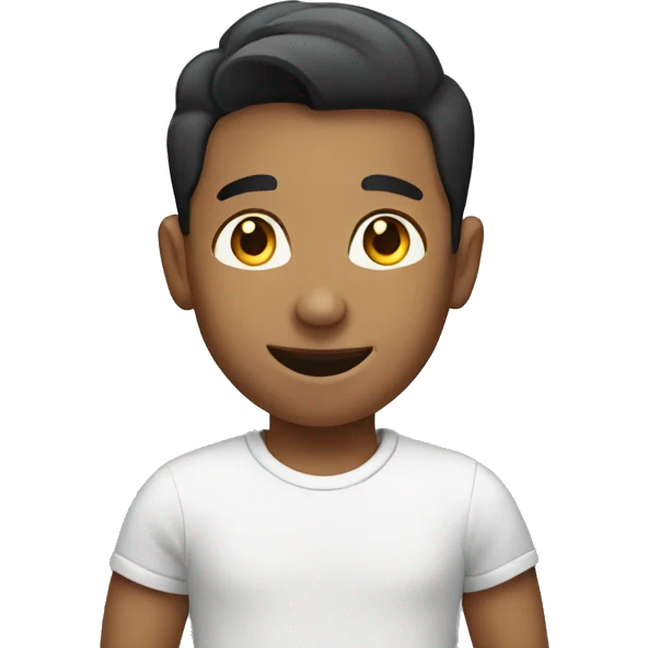smiling boy in casual attire emoji
