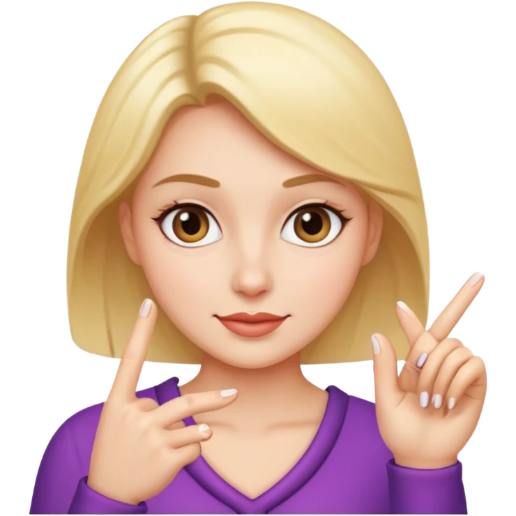 Lady clicking her fingers emoji