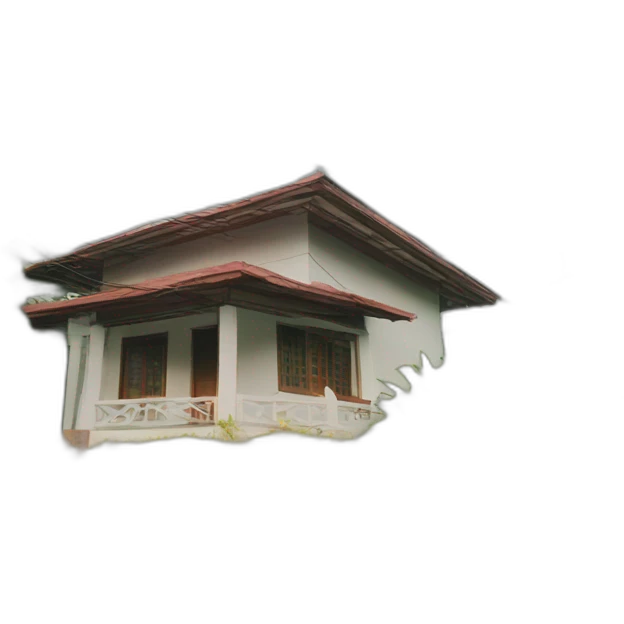 house and street Philippines with street post emoji