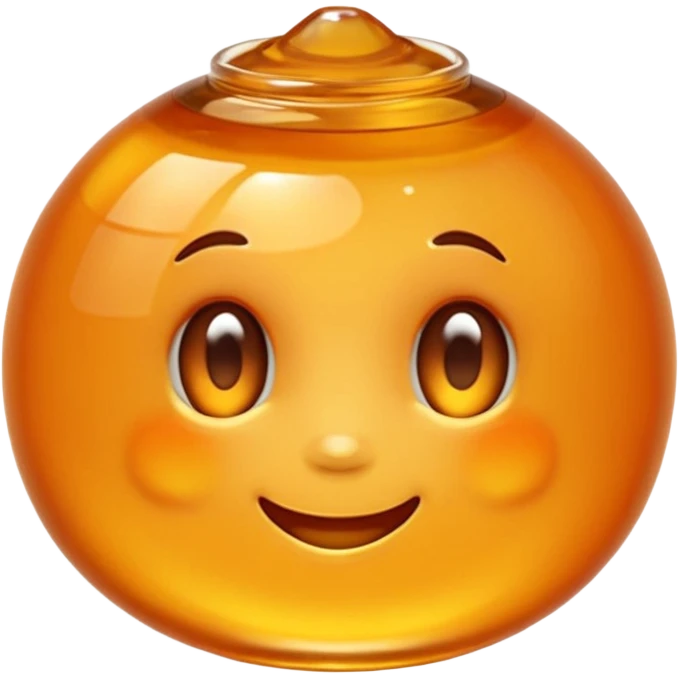 a skincare with orange honey inside emoji