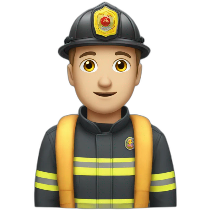 a set of emojis with a Ukrainian firefighter emoji