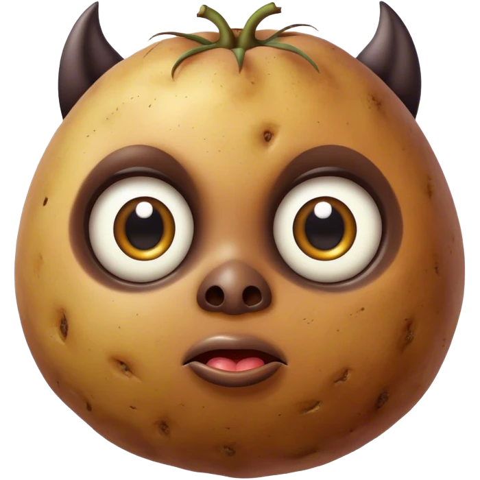 potato with bat emoji