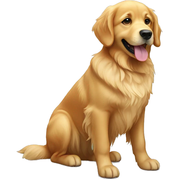 short golden retriever  emoji