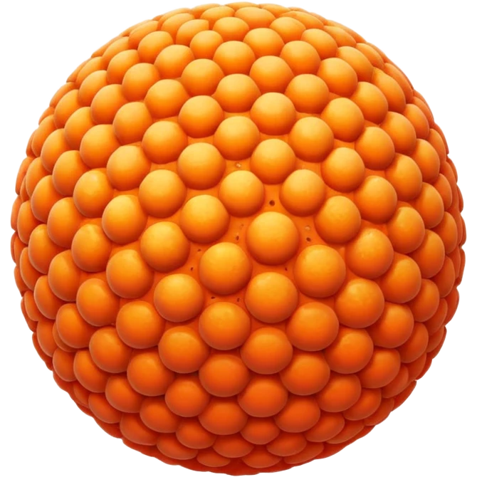 coral sphere. emoji