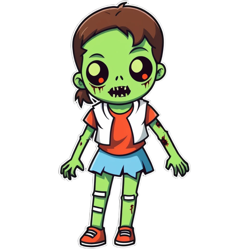 zombie girl emoji