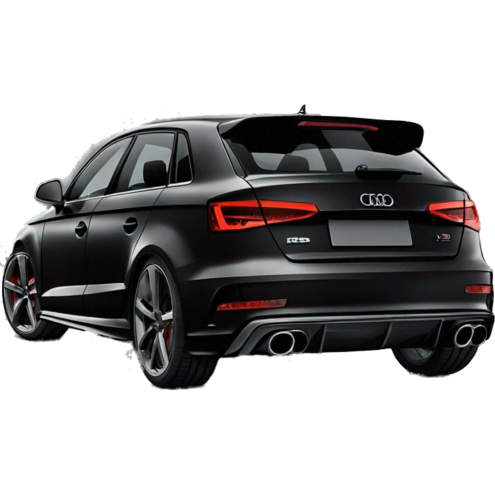 black audi RS3 emoji