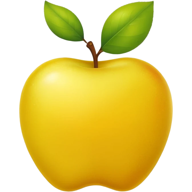 yellow apple emoji