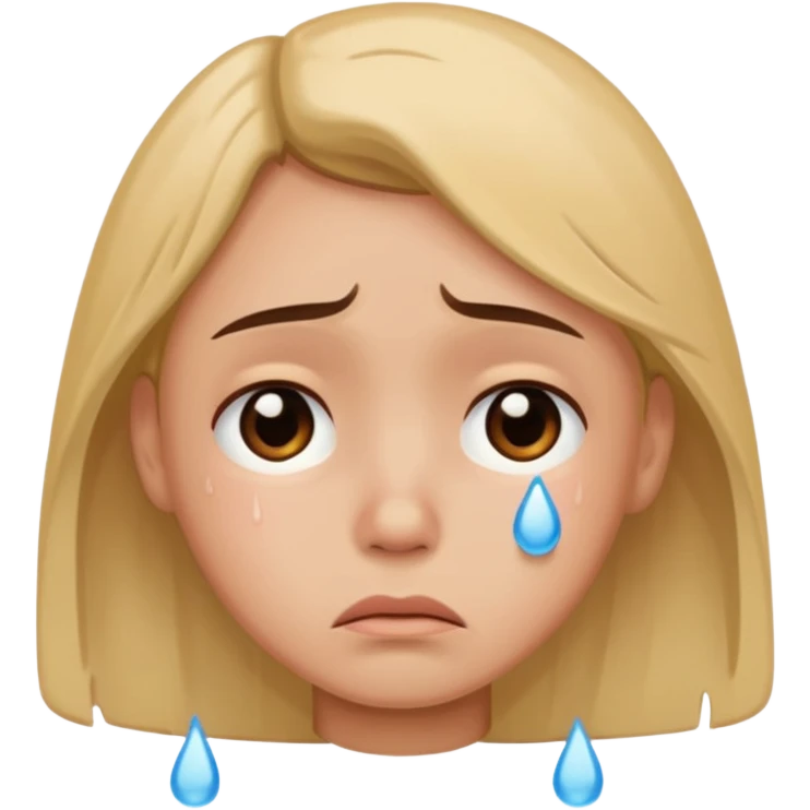 majorly just a face of one of the characters from TUYU's songs, looking sad emoji