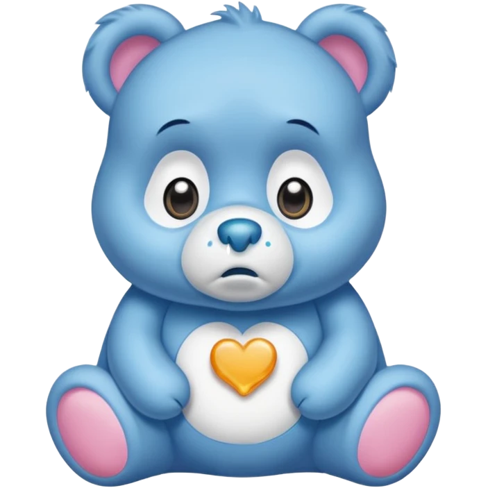 Care bear sad  emoji