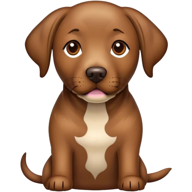 Brindle Labrador dog emoji
