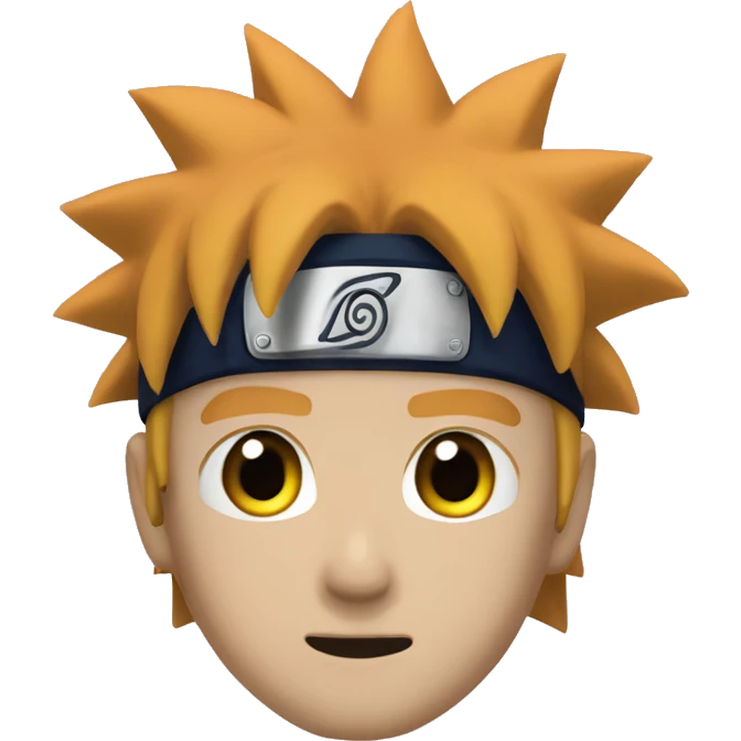naruto from naruto with curl hair emoji