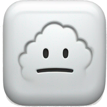 White home button emoji
