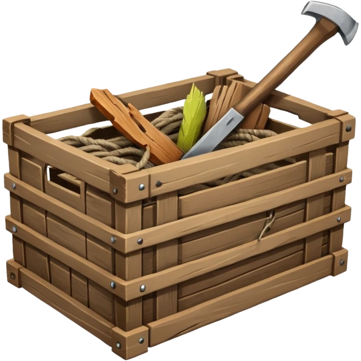 A supply drop or crate  emoji