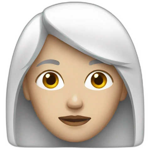 white woman overhelmed emoji